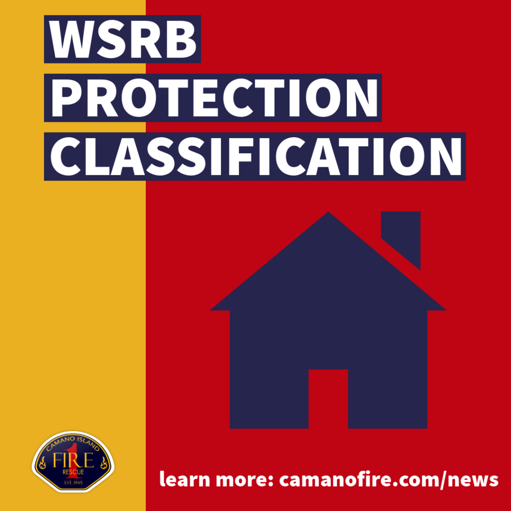 A blue house icon on a red background. Text reads WSRB Protection Classification
